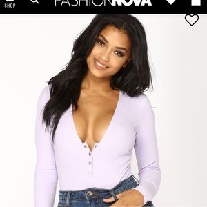 Lavender body suit